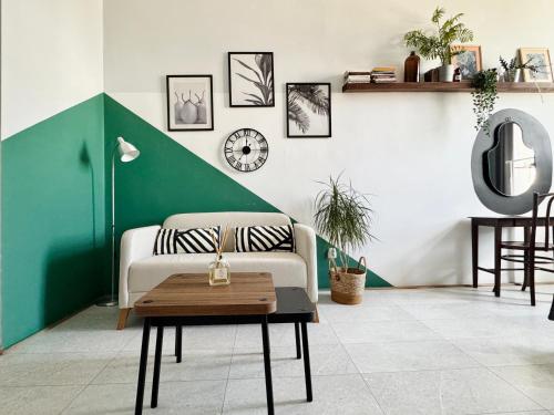 Χώρος καθιστικού στο GREEN APARTMENTS #Nowy Square, Kazimierz district