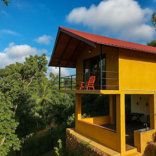 Μπαλκόνι ή βεράντα στο Sunshine Forest Lodge - Sinharaja