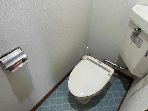 a bathroom with a toilet and a sink at ラ モンターニュ in Sapporo