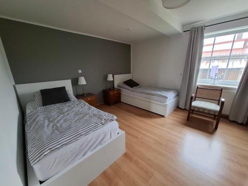 Katil atau katil-katil dalam bilik di Ferienwohnung Wiesengrund