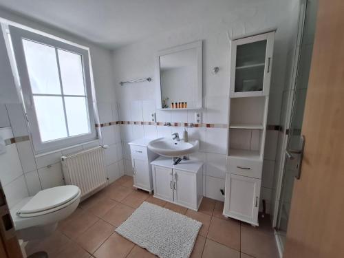 Bilik mandi di Ferienwohnung Wiesengrund