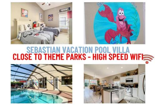 Screened pool & spa resort access near Disney photo 14