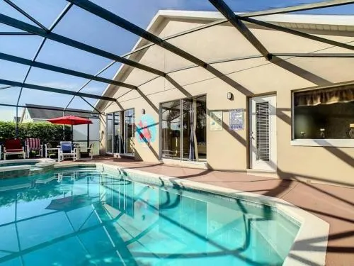 Screened pool & spa resort access near Disney photo 1