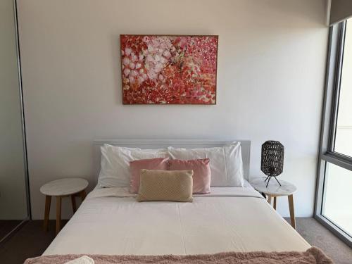 Ένα ή περισσότερα κρεβάτια σε δωμάτιο στο 152 City Rest With Views High Upparking Sleeps 2