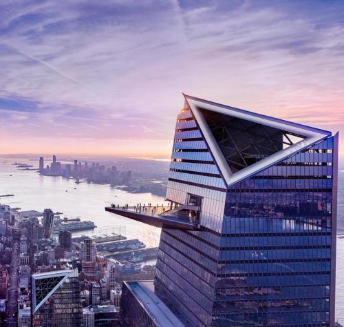 Nespecifikovaný výhled na destinaci New York nebo výhled na město při pohledu z hostelu