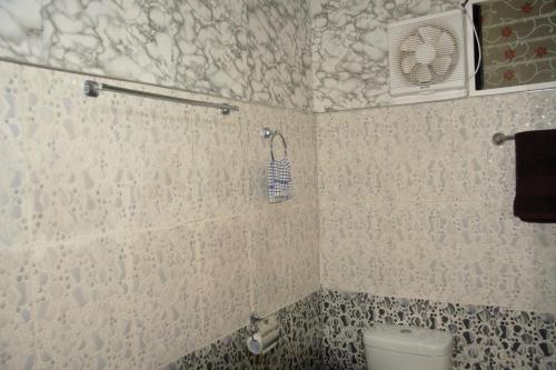 a bathroom with a toilet and a shower at Secret View Homestay Ella in Ella