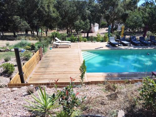 Bazén v ubytování Chalet Conca nebo v jeho okolí