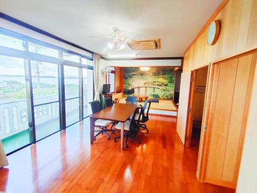 Χώρος καθιστικού στο Self Check-in Sea side 5minBeach Private Stay