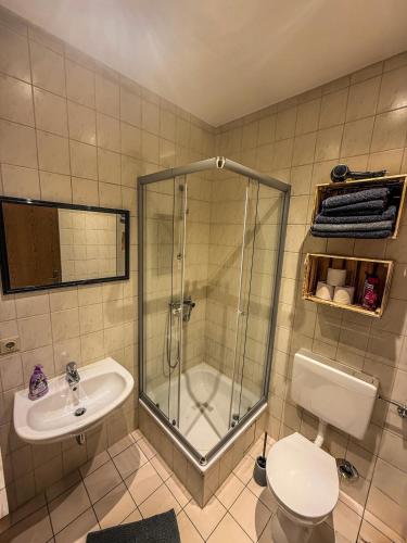 Bilik mandi di Steinplatz Flat