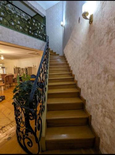 a stairway in a building with a stair case at Aqua Degla Luxury Villa 199 street Maadi Degla in Cairo