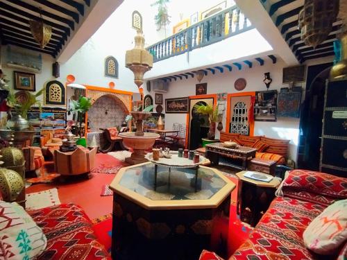 Zona de estar de riad cherif