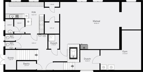 a floor plan of a house at Skolan - Boende Vindelälven in Gargnäs
