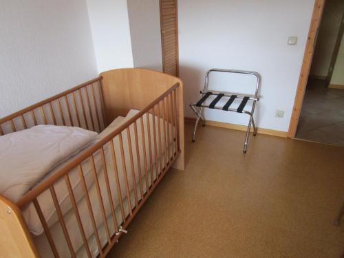 Katil atau katil-katil dalam bilik di Ferienwohnung Geistalblick