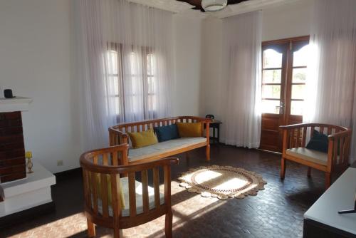 Ruang duduk di Antsah Appartment