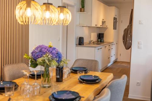 Dapur atau dapur kecil di vechteliebe - Ferienwohnungen in Nordhorn