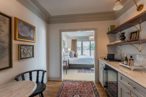 Dapur atau dapur kecil di Hotel Burg