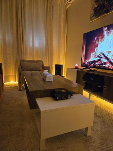 TV a/nebo společenská místnost v ubytování Chic Calm et Cozy Apart Free Parking available 5min airport
