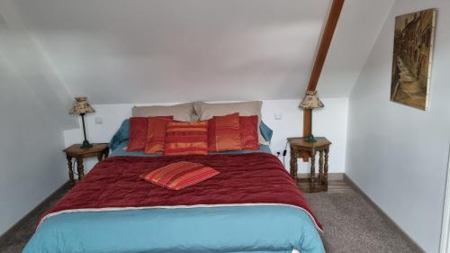 Postel nebo postele na pokoji v ubytování Gîte de charme dans le Perche - à 4 mn du village de La Perrière