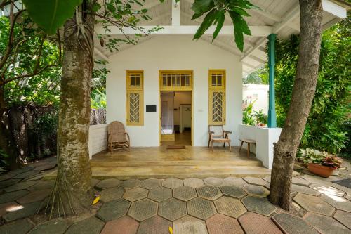 Ein Garten an der Unterkunft Dots Bay House