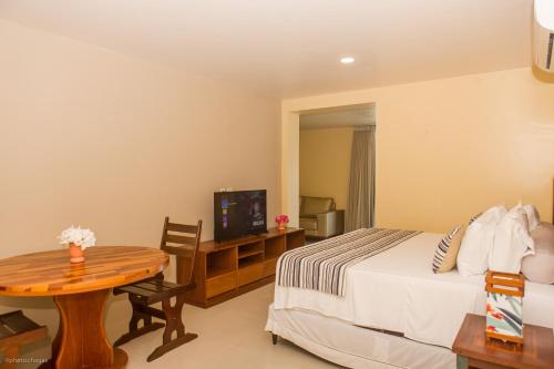 Cama o camas de una habitación en Sunset Beach Taíba Hotel