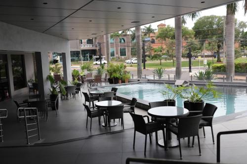 Πισίνα στο ή κοντά στο Indaiá Park Hotel