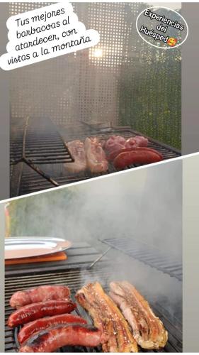 Kemudahan BBQ tersedia untuk tetamu di rumah percutian