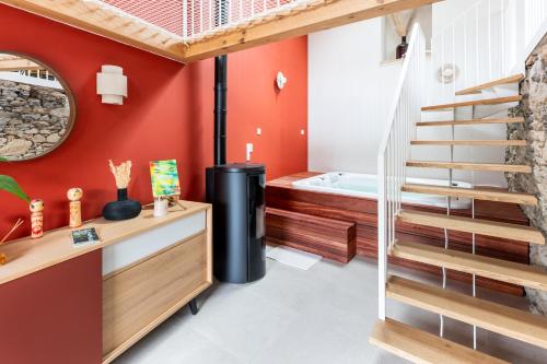Φωτογραφία από το άλμπουμ του Loft d'architecte jacuzzi, cinema et filet habitation σε Monnières