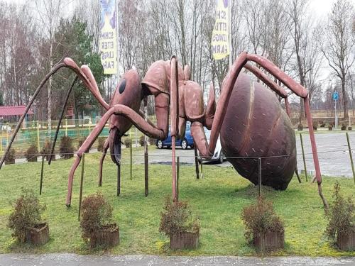 a sculpture of a spider on a playground at Apartment in Trassenheide for 4 Personen in Trassenheide
