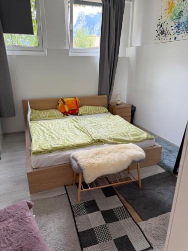 Postel nebo postele na pokoji v ubytování Urlaub am See oder am Berg