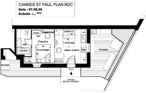 Κάτοψη του Cité Saint Paul Terrasse Parking Clim Wifi Sauna