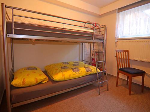 Ένα ή περισσότερα κρεβάτια σε δωμάτιο στο Cozy Apartment with Garden