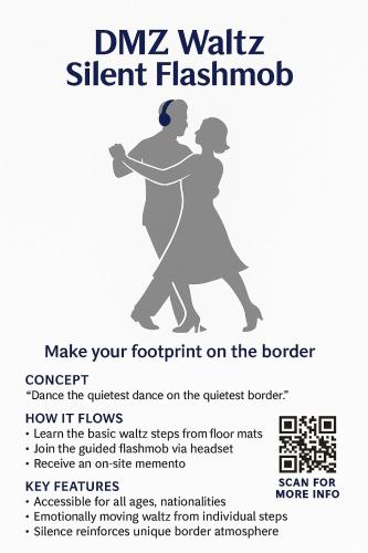 a poster of a man and woman dancing at The Guesthouse DMZ Stay in Paju