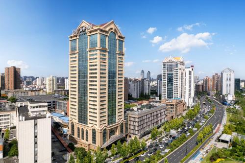 ホテルから撮影された、または一般的な上海市の景色