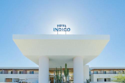 a building with a sign that reads help indiopo at Hotel Indigo La Paz Puerta Cortes by IHG in La Paz