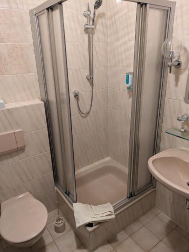 Hotel Odenwaldblickにあるバスルーム