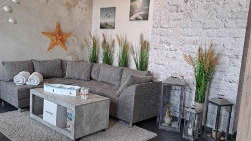 Χώρος καθιστικού στο Apartment Krabbe