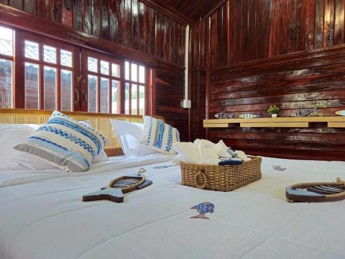Ένα ή περισσότερα κρεβάτια σε δωμάτιο στο I-Lay House Koh Kood