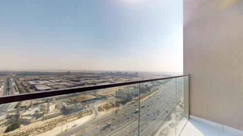 a view of a city from the top of a building at The Community Jumeirah Village in Dubai