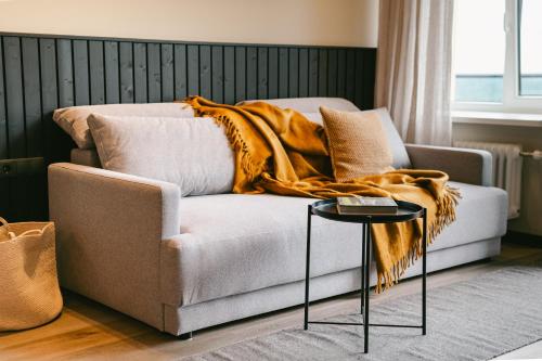 Posezení v ubytování Hotel Kaķītis