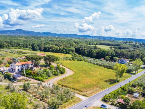 an aerial view of a town with a road at Holiday Home Da Lisa by Interhome in Fiorino