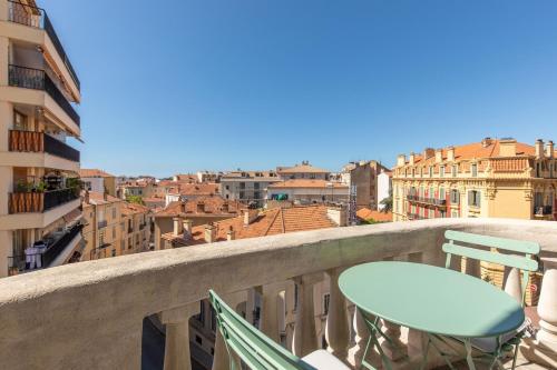 Splendide 80m2 - 2 Chambres - 5,10min Plages & Gare & Palais des Festivals - Air conditionné
