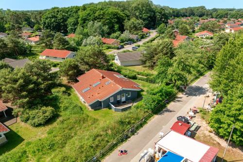 an aerial view of a house in a village at Strandblick - Dorf 1 Ferienhaus 09 in Priwall