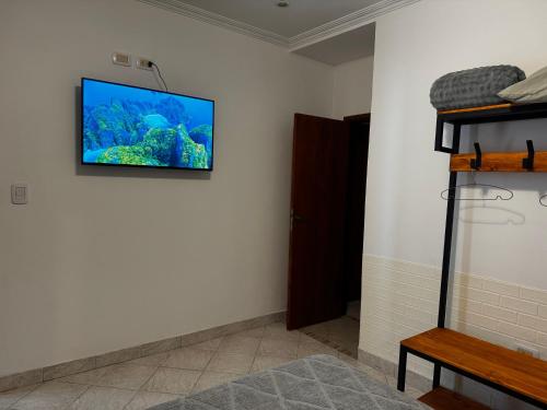 TV a/nebo společenská místnost v ubytování El Aljibe l