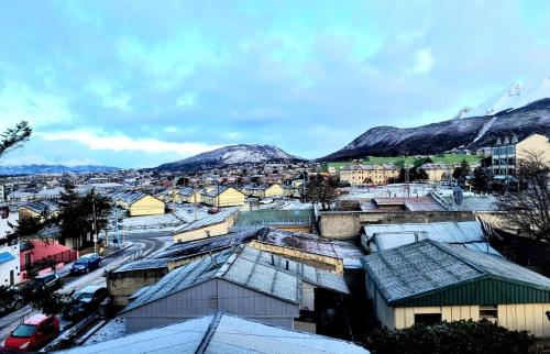 Vue générale sur la montagne ou vue sur la montagne depuis l'appartement