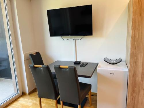 TV a/nebo společenská místnost v ubytování Vitan Apartment