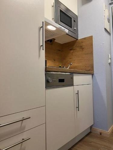 Η κουζίνα ή μικρή κουζίνα στο Seeschwalbe