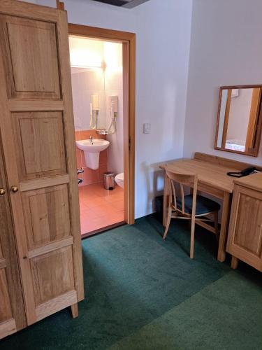 Koupelna v ubytování Hotel Mlýn