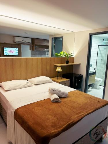 Ένα ή περισσότερα κρεβάτια σε δωμάτιο στο Summer Flat 304