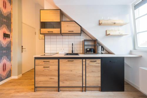 Una cocina o zona de cocina en Design Apartments Potsdam - Luise