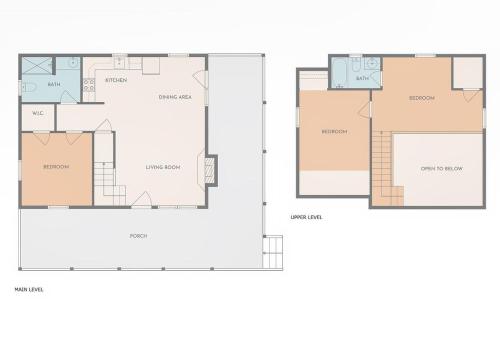 a floor plan of a house at Serene Retreat Hot Tub, Fire Pit, Arcade Fun in Townsend